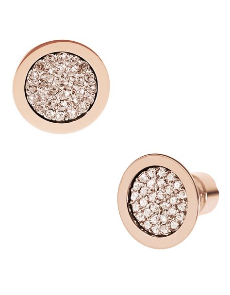 michael kors ohrstecker heritage rose vergoldet|Women's Rose Gold Earrings .